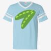 V-Neck Jersey with Striped Sleeves Thumbnail