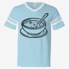 V-Neck Jersey with Striped Sleeves Thumbnail