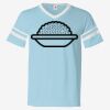 V-Neck Jersey with Striped Sleeves Thumbnail