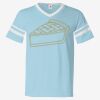 V-Neck Jersey with Striped Sleeves Thumbnail