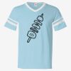 V-Neck Jersey with Striped Sleeves Thumbnail