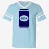 V-Neck Jersey with Striped Sleeves Thumbnail