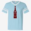 V-Neck Jersey with Striped Sleeves Thumbnail