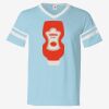 V-Neck Jersey with Striped Sleeves Thumbnail