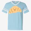 V-Neck Jersey with Striped Sleeves Thumbnail