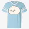V-Neck Jersey with Striped Sleeves Thumbnail