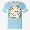 V-Neck Jersey with Striped Sleeves Thumbnail