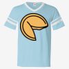 V-Neck Jersey with Striped Sleeves Thumbnail