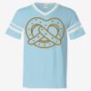 V-Neck Jersey with Striped Sleeves Thumbnail