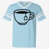 V-Neck Jersey with Striped Sleeves Thumbnail