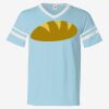 V-Neck Jersey with Striped Sleeves Thumbnail
