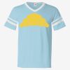 V-Neck Jersey with Striped Sleeves Thumbnail