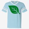 V-Neck Jersey with Striped Sleeves Thumbnail