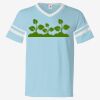 V-Neck Jersey with Striped Sleeves Thumbnail