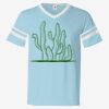 V-Neck Jersey with Striped Sleeves Thumbnail