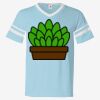 V-Neck Jersey with Striped Sleeves Thumbnail