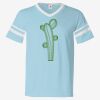 V-Neck Jersey with Striped Sleeves Thumbnail