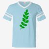V-Neck Jersey with Striped Sleeves Thumbnail