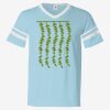 V-Neck Jersey with Striped Sleeves Thumbnail