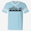V-Neck Jersey with Striped Sleeves Thumbnail
