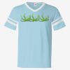 V-Neck Jersey with Striped Sleeves Thumbnail