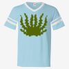 V-Neck Jersey with Striped Sleeves Thumbnail