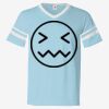 V-Neck Jersey with Striped Sleeves Thumbnail