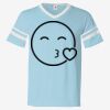V-Neck Jersey with Striped Sleeves Thumbnail
